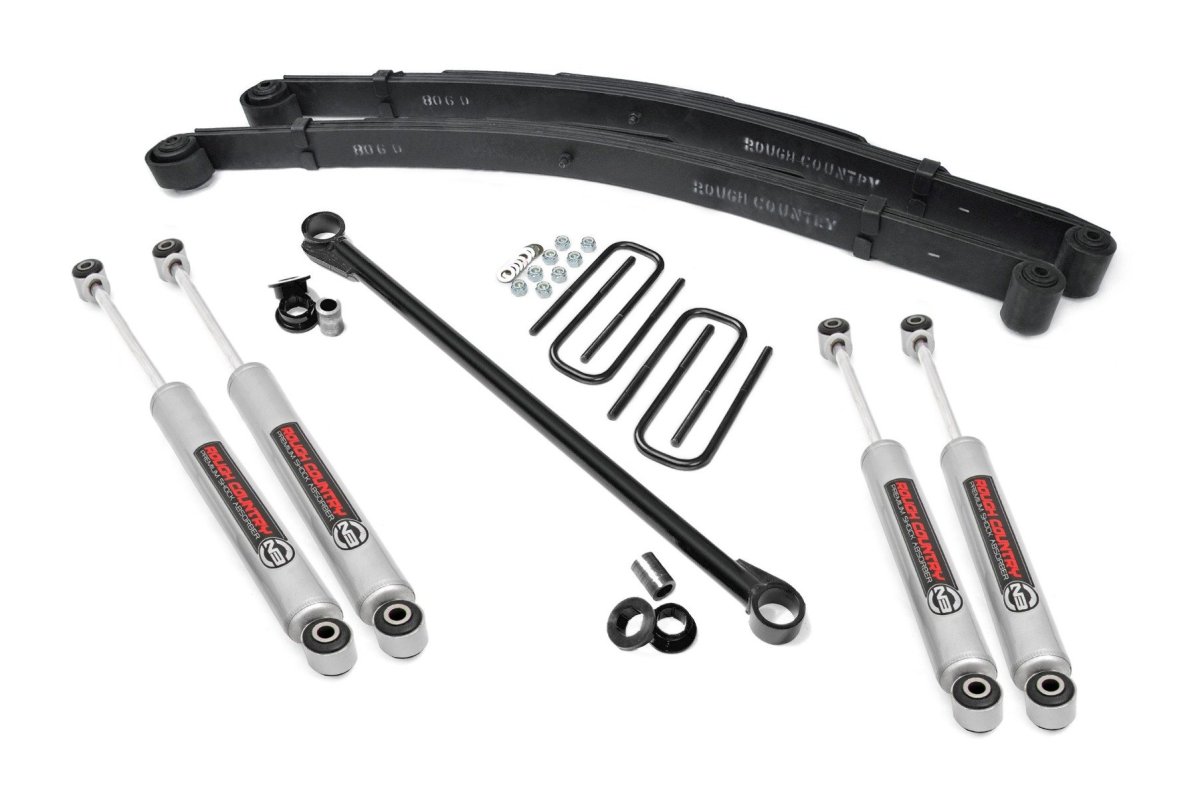Ford F-350 Super Duty Suspension Lift Kit - Front - Rough Country - 2.5 Inch Leveling Kit, Leaf Spring - '99-'04